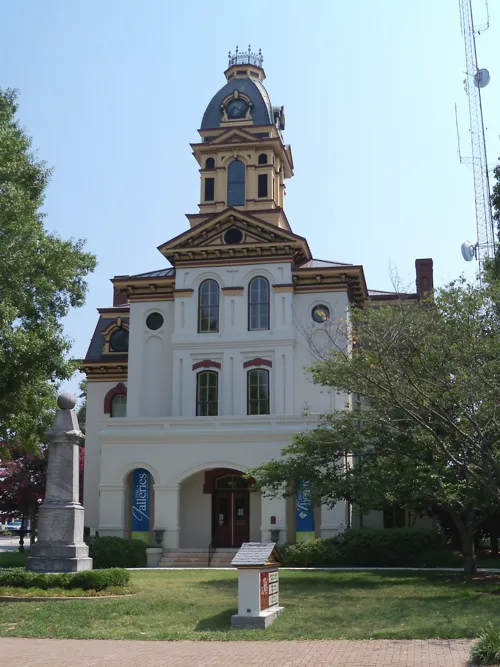 The historic Cabarrus County Courthouse in downtown Concord